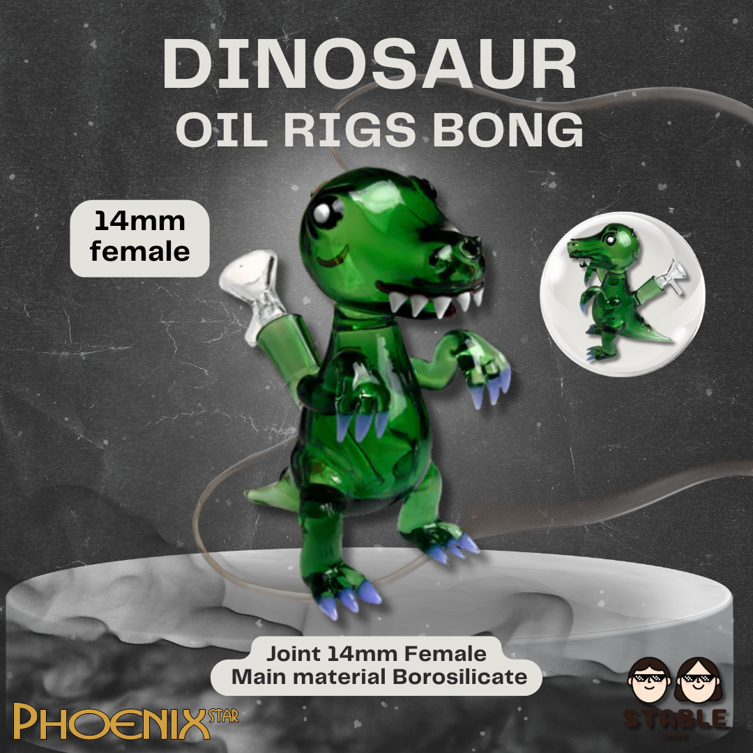 (Delivery 24 H.) บ้องแก้ว Phoenix dinosaur แจกันแก้ว
