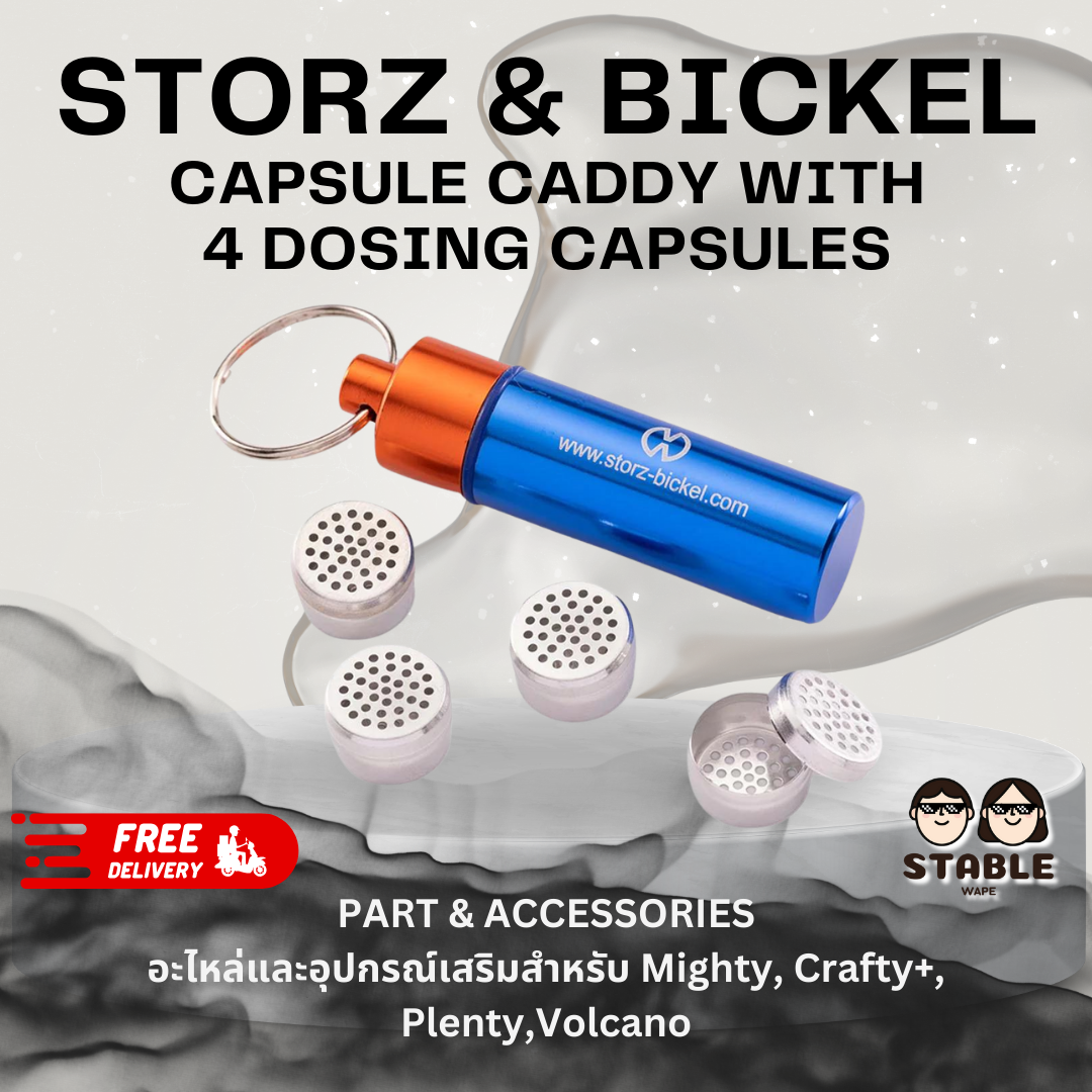 พวงกุญแจ Storz&Bickel Capsule Caddy with 4 Dosing Capsules for Mighty, Crafty+, Plenty,Volcano