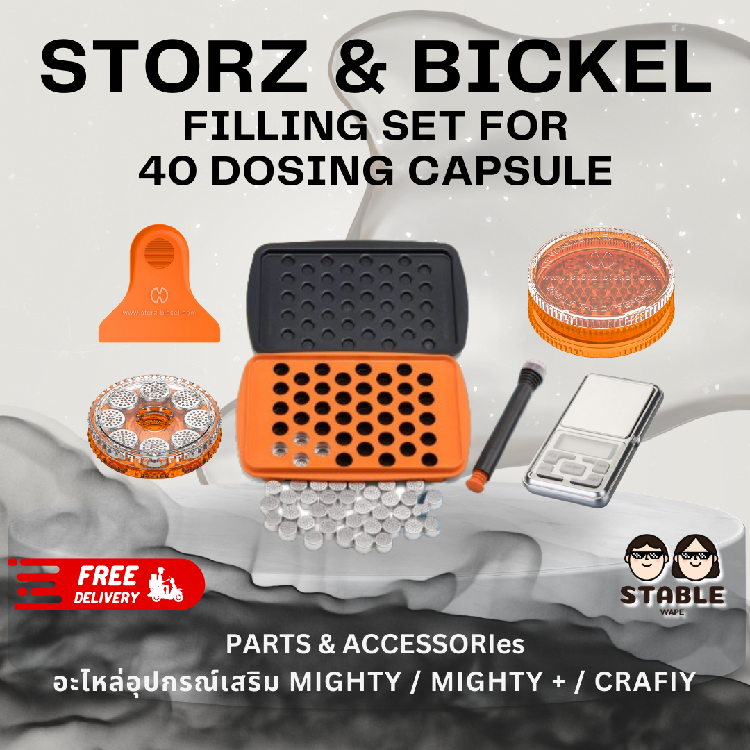 Storz&Bickel เซตบรรจุแคปซูล 40 แคปซูล Dosing Capsule Filling Set สำหรับ Mighty และ Mighty+