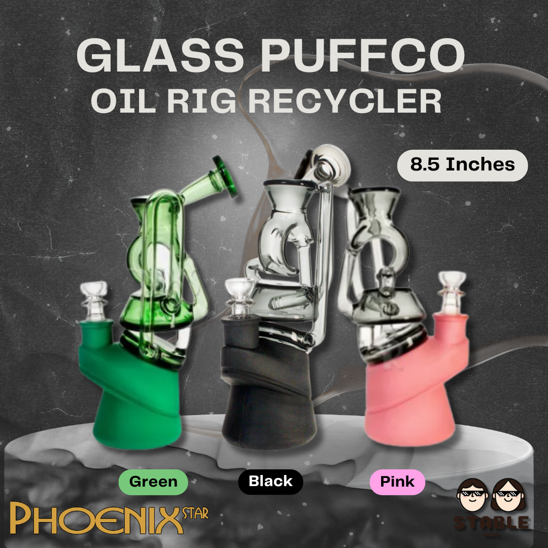 (Delivery 24 H.) Phoenix Star Oil Rig Recycler Rig for Puffco
